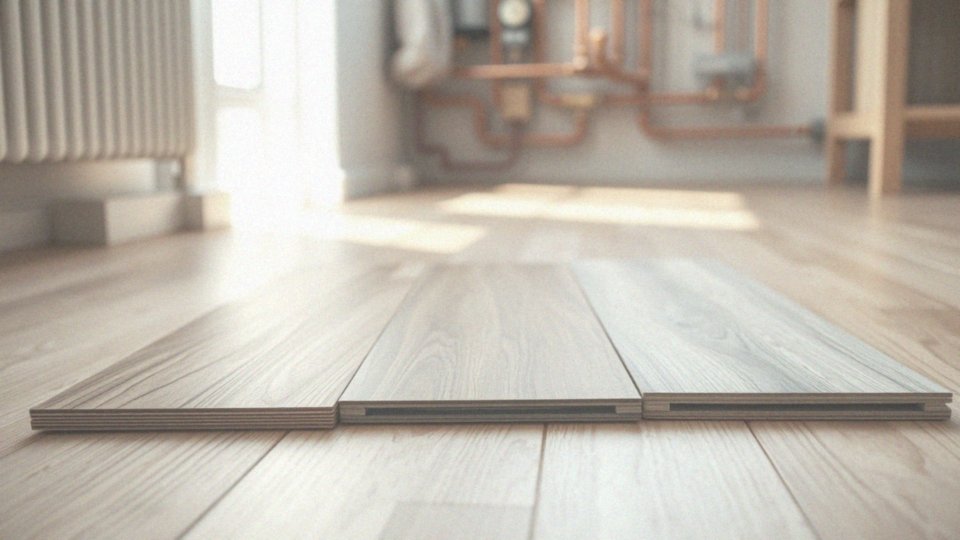Jakie są różnice między panelami laminowanymi, winylowymi a drewnianymi w kontekście ogrzewania podłogowego?
