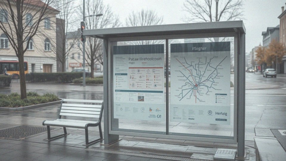 Jakie informacje zawiera mapa przystanków autobusowych?