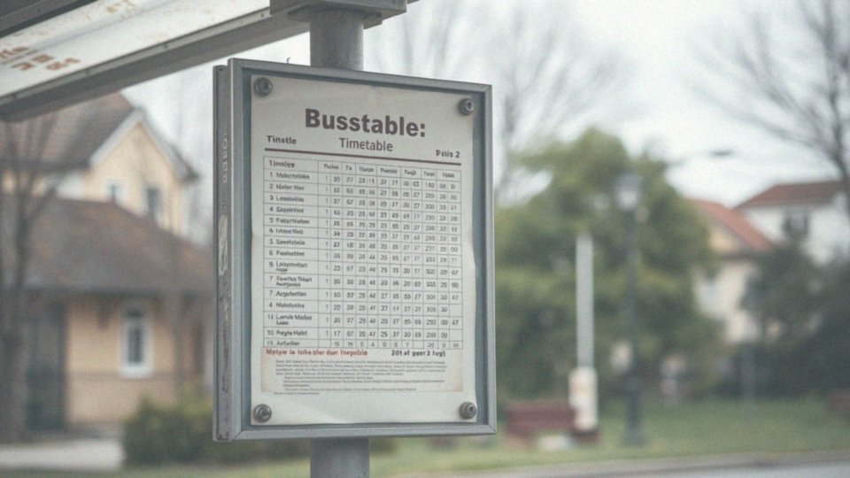 Jakie informacje znajdziemy w rozkładzie jazdy?