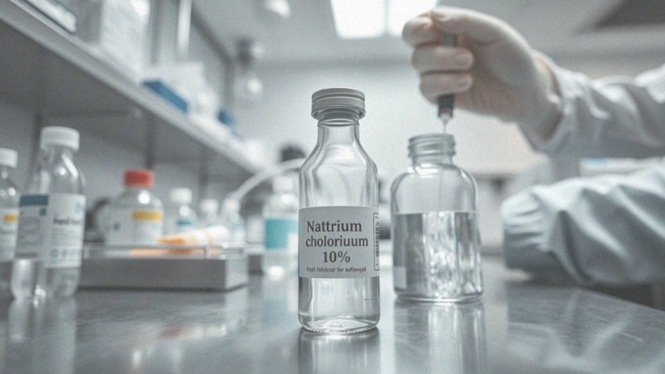 How should Natrium chloratum 10 % be prepared before administration?